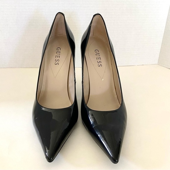 Guess Cyrano2 Black Stiletto 4.5” Pumps Size 10 M — Y2K - Picture 1 of 15